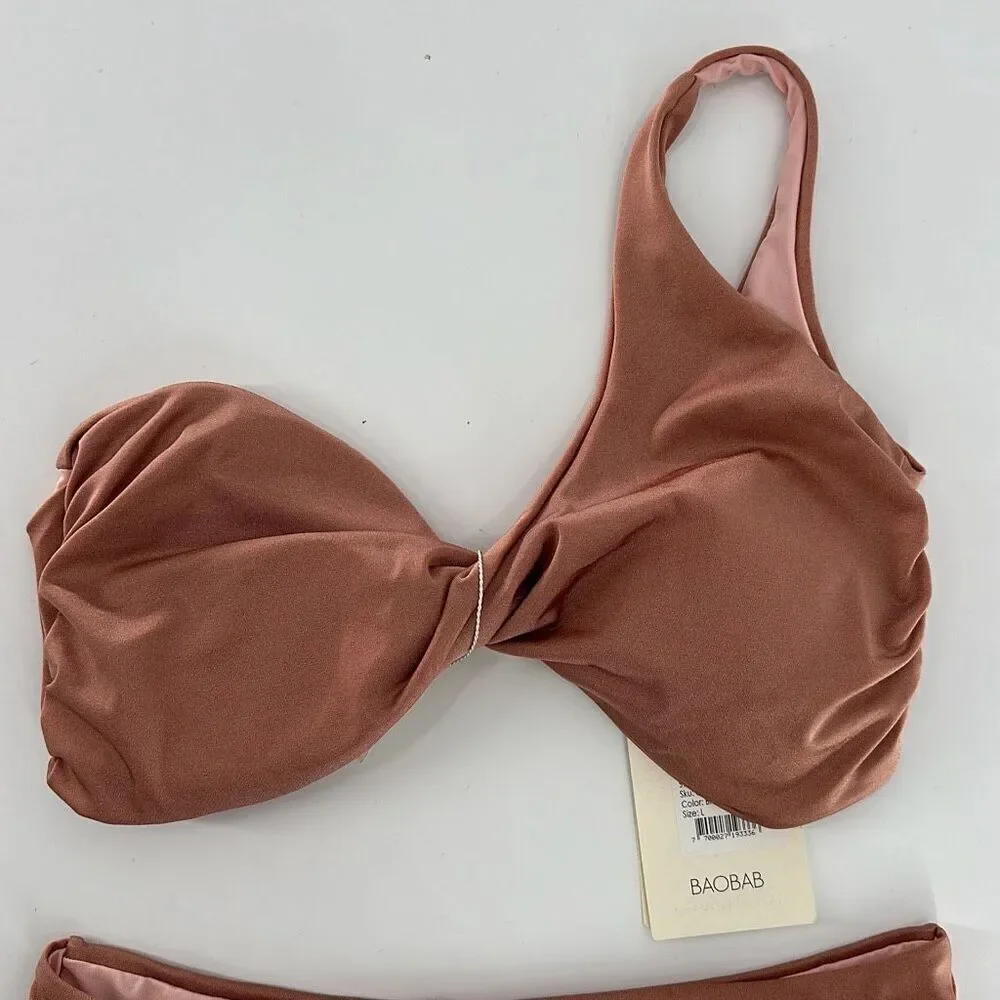 NWT Baobab Womens Brown Sugar Ola Top & Bottom Set Large